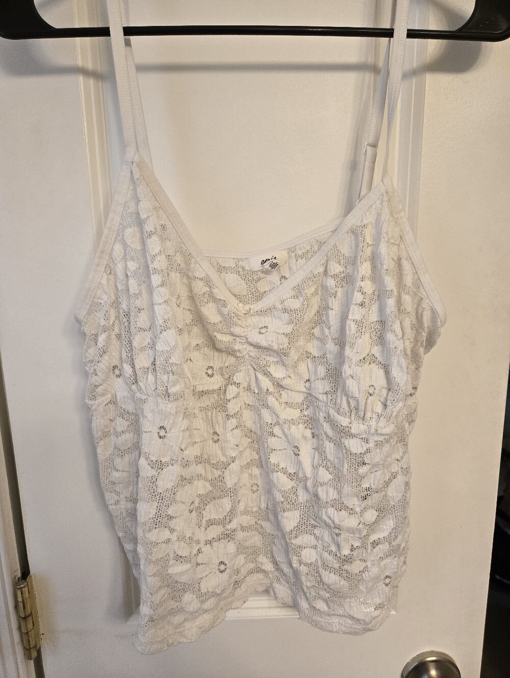 Aerie White Offshore Lace Cami